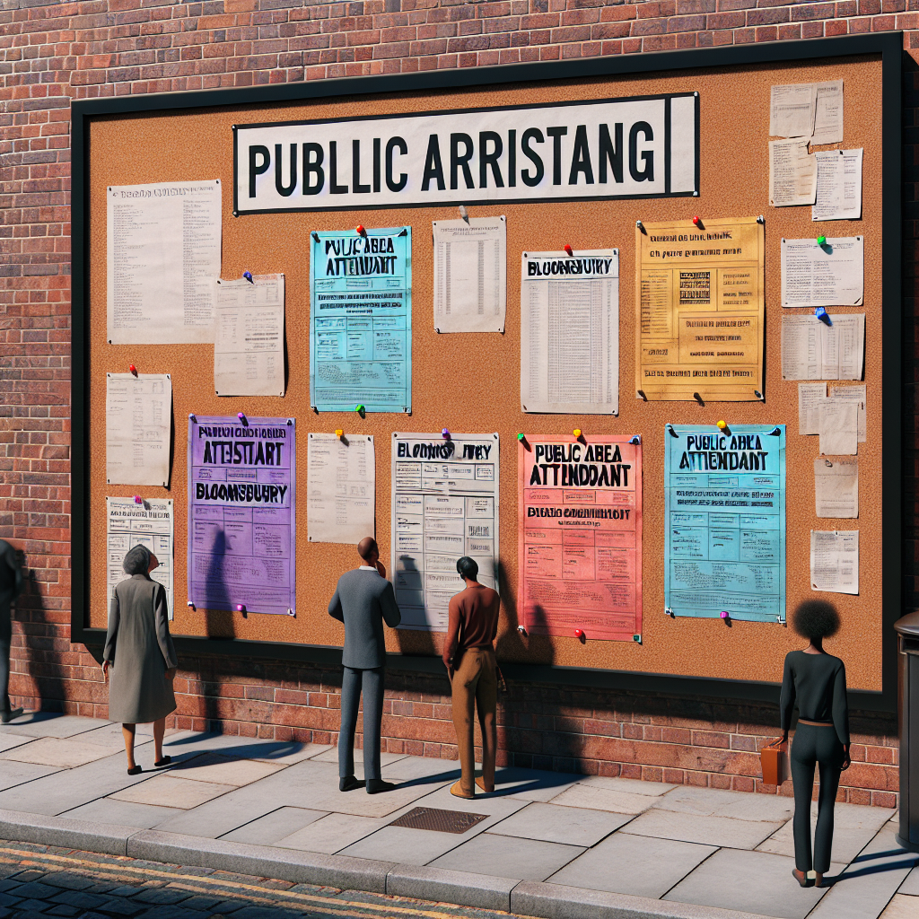 Find Public Area Attendant Jobs in Bloomsbury