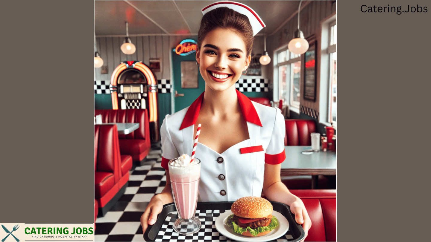 Waiters setting a beautifully arranged table for an event
