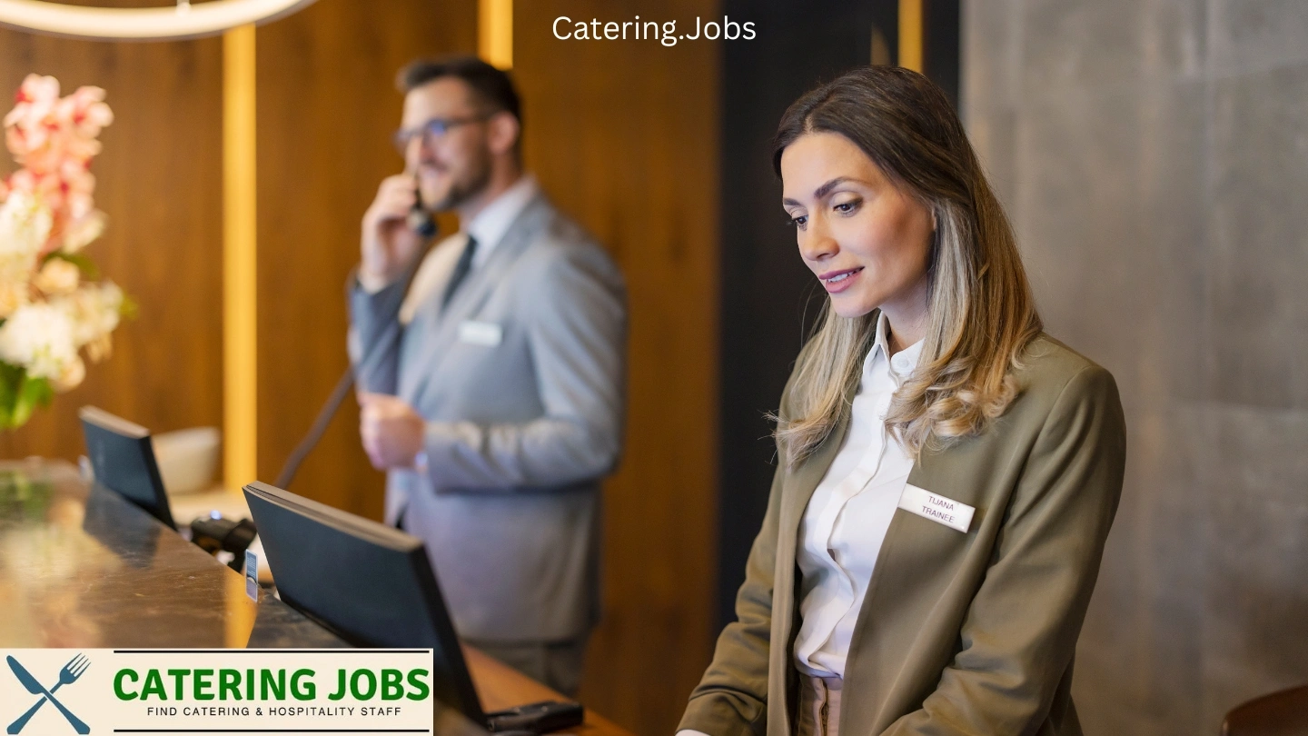 Concierge making reservations for guests