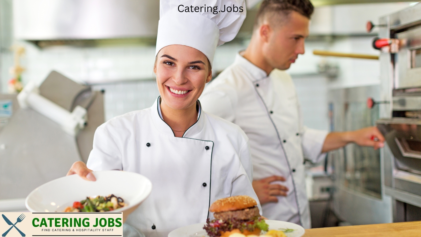 Team Catering Jobs recruiter shaking hands with smiling chef