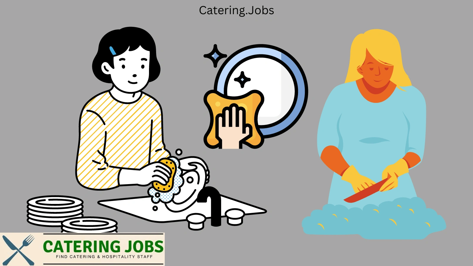 Kitchen Porter cleaning professional kitchen equipment