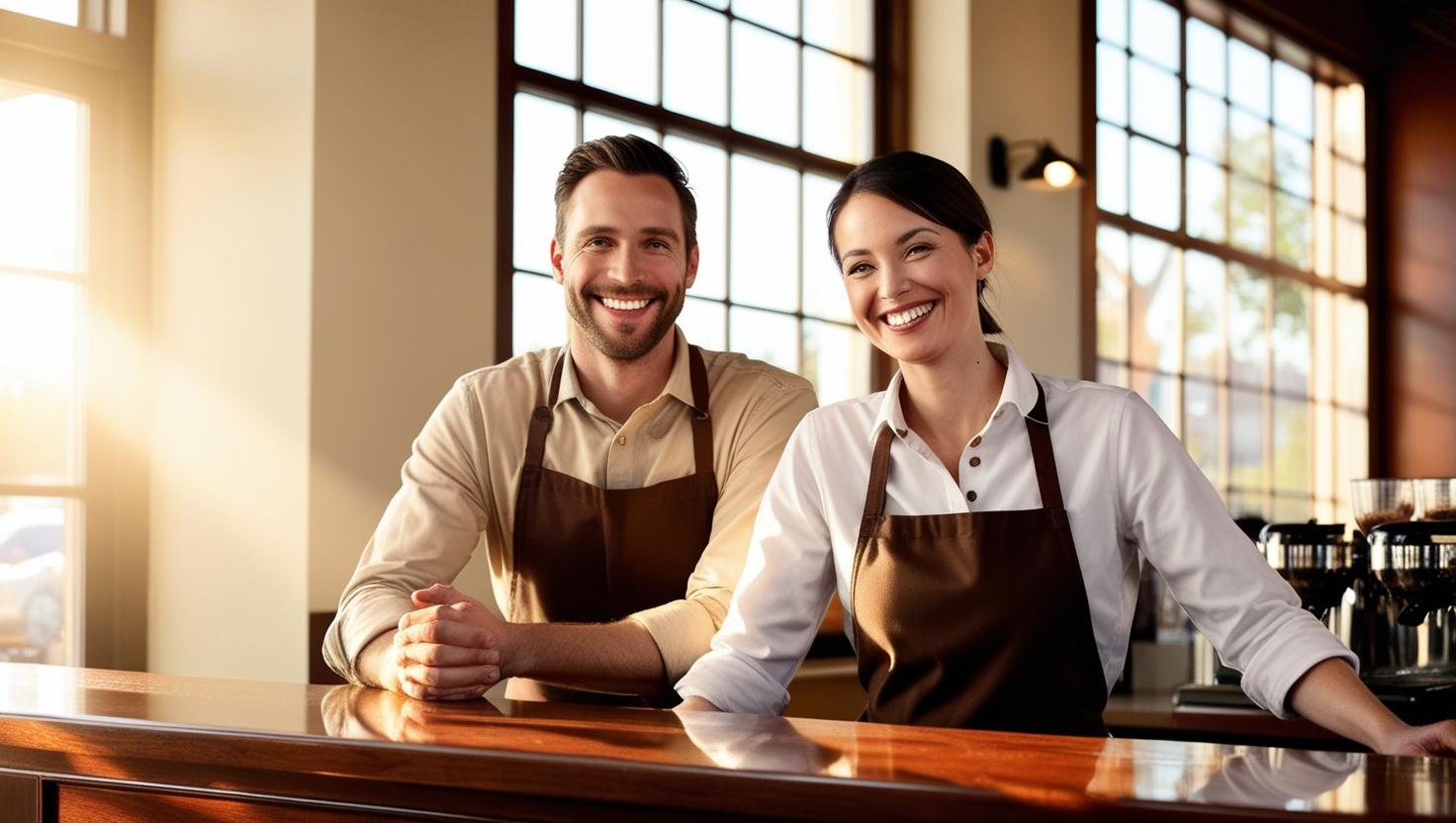 Barista working on a Sage machine