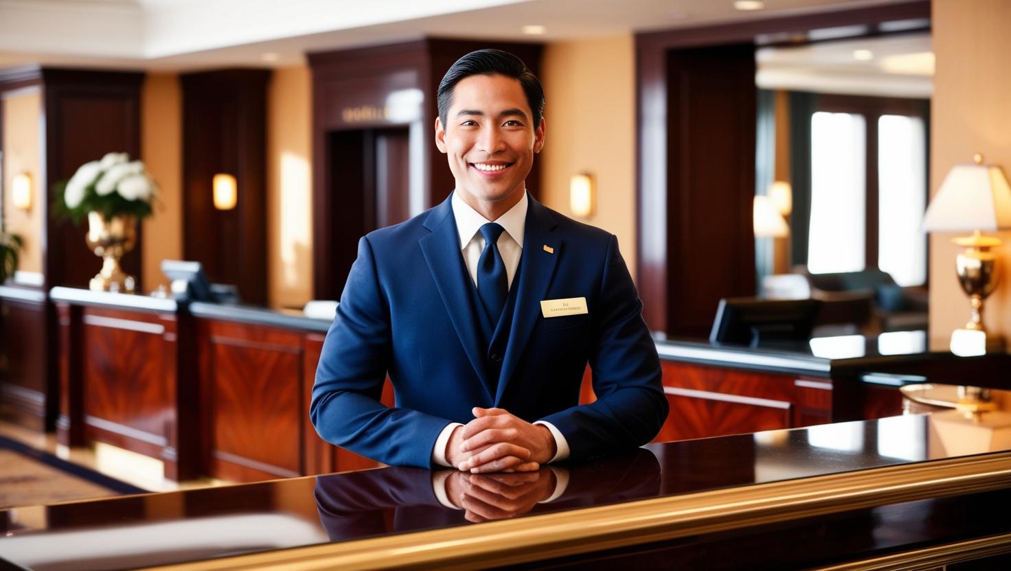 Hotel Concierge with Friendly Smile