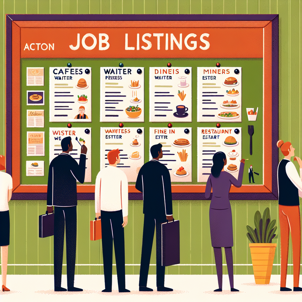 find Waiters Waitress Jobs in Acton