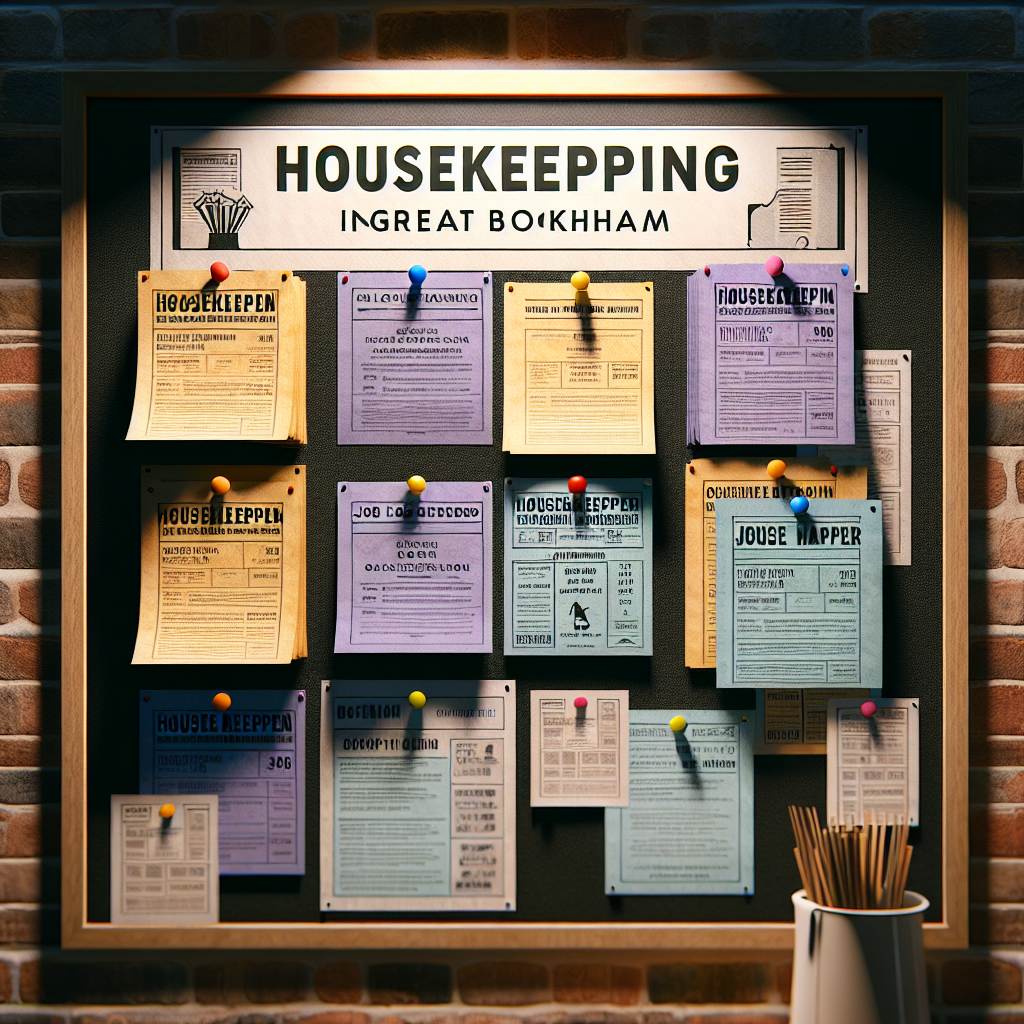 Find Housekeeper Jobs in Great Bookham