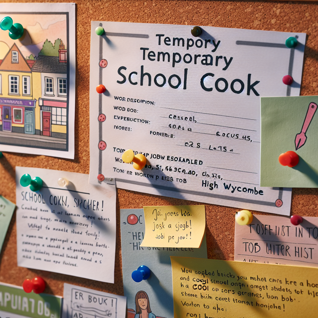 Find Temporary School Cook Jobs in High Wycombe