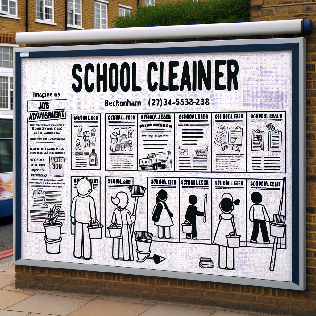 Find School Cleaner Jobs in Beckenham